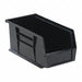 Hang and Stack Bin Black PP 5 in