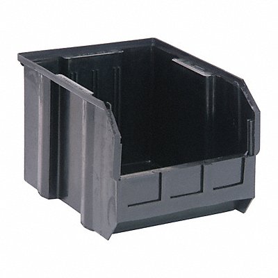 Hang/Stack Bin Black Polypropylene 7 in