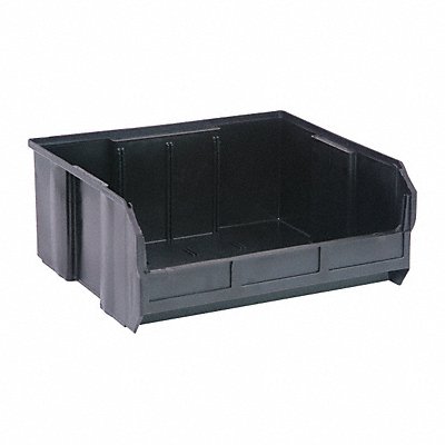 Hang and Stack Bin Black PP 7 in