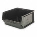 Shelf Bin Black Polypropylene 5 1/8 in