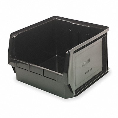 Shelf Bin Black Polypropylene 11 7/8 in