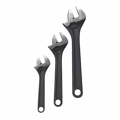 Adj. Wrench Set Stl Blk Phspht 6 to 10 