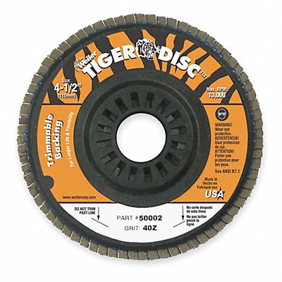 H7373 Fiber Disc 4 1/2 in Dia 5/8in Arbor