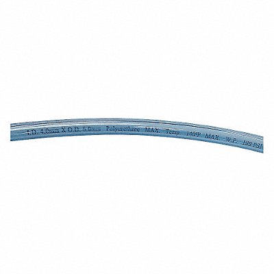 Tubing 4 IDx6mm OD 100 Ft Clear Blue
