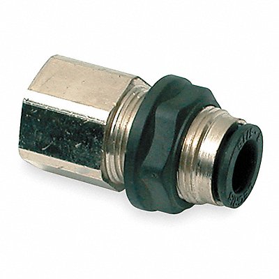 F BulkheadConn.1/4ODx1/8NPT Thread PK10