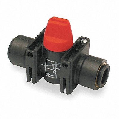 Nylon Mini Ball Valve 1/4 in