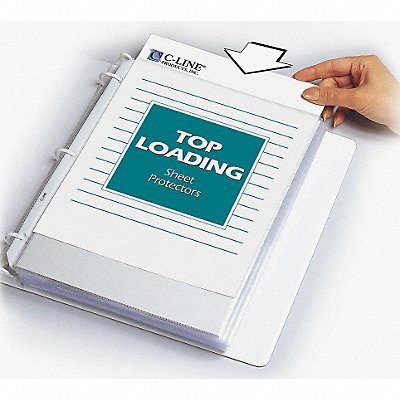 Sheet Protector Clear Poly PK50