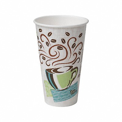 Disp Hot Cup 16 oz WH Coffee Haze PK500