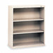 Welded Steel Bookcase 40in 3 Shelf Gray