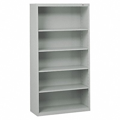 Bookcase 66 H Steel 5 Shelf Gray