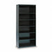 Welded Steel Bookcase 78in 6Shelf Black