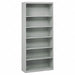 Welded Steel Bookcase 78 6 Shelf Gray