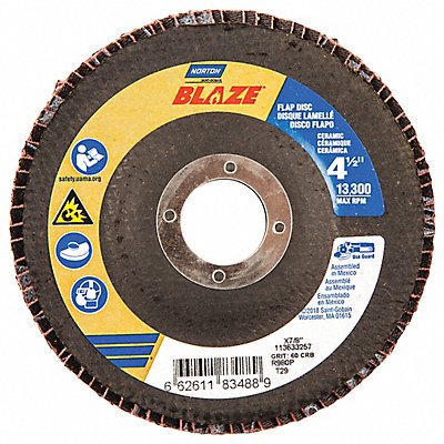 H7407 Fiber Disc 4 1/2 in Dia 7/8in Arbor