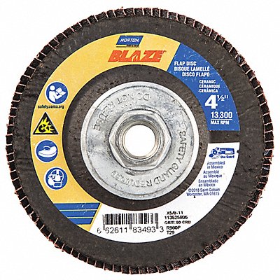 H7406 Fiber Disc 4 1/2 in Dia 5/8in Arbor