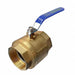 Brass Ball Valve Inline FNPT 4 in