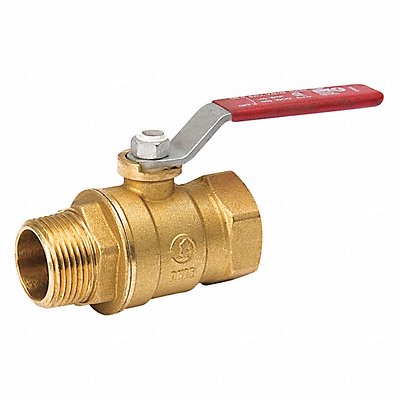 Brass Ball Valve FNPT x MNPT 1-1/2 in