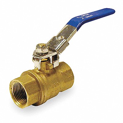 Brass Ball Valve Inline FNPT 2 in