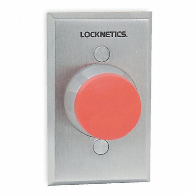 Standard Push Button Red Steel