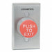 Push to Exit Button Red Steel