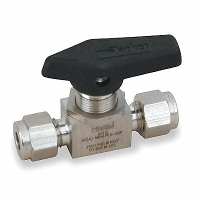 SS Ball Valve Comp x Comp 1/2 in