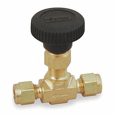 Needle Valve Straight Brass 1/4 In.