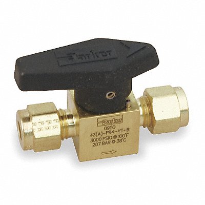 Rotary Plug Valve 1/4 In Brass 1/4 Turn