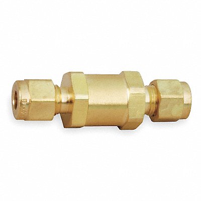 Poppet Check Valve Brass 1/2 Comp.