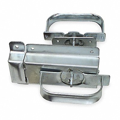 Swinging Door Latch 4-3/4 in W Silver