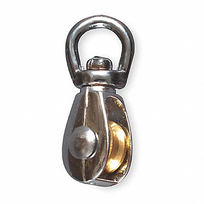 Swivel Eye Pulley Chrome