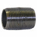 Black Close Pipe Nipple Threaded 1/2