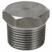 Hex Head Plug 304 SS 1 in Pipe Size MNPT