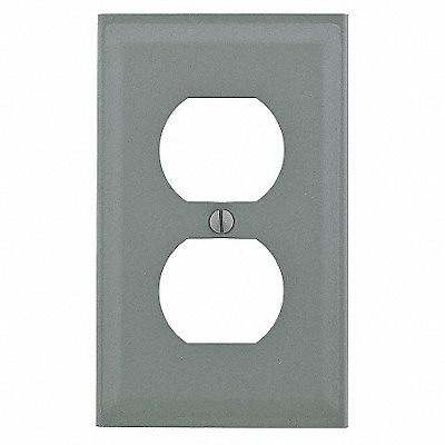 Single Receptacle Cover Gray