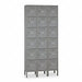 Box Locker Louvered 3 Wide 6 Tier Gray