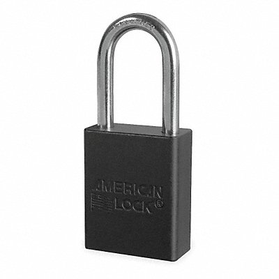 D1918 Lockout Padlock KD Black 1-7/8 H