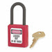 D1942 Lockout Padlock KD Red 1-3/4 H