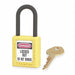 D1942 Lockout Padlock KD Yellow 1-3/4 H