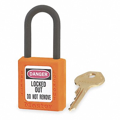 D1942 Lockout Padlock KD Orange 1-3/4 H