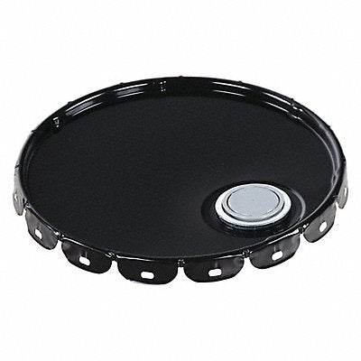 Steel Pail Lid Black Steel