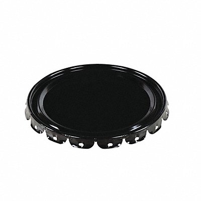 Steel Pail Lid Black Steel