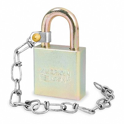 Keyed Padlock 3/4 in Rectangle Silver