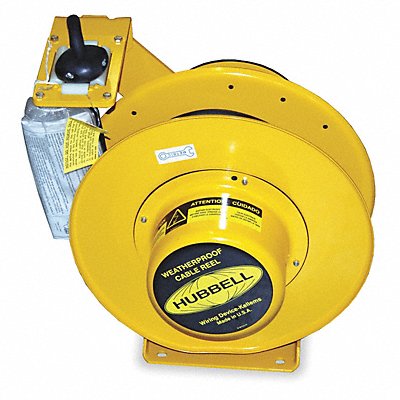 Cord Reel 50 ft 12/4 SOW-A Yellow 600VAC