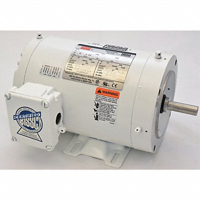 Washdown Motor 1 HP 3520 56C 230/460V