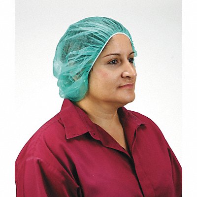 D2138 Bouffant Cap PP Green 24 in PK100