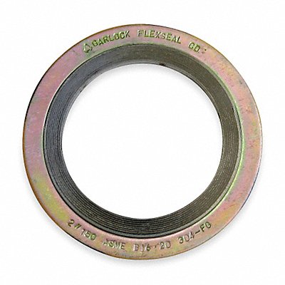 Gasket Ring 6 In Metal Yellow