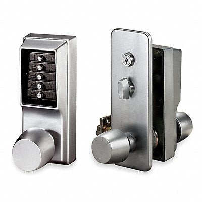 Push Button Lock Entry Satin Chrome