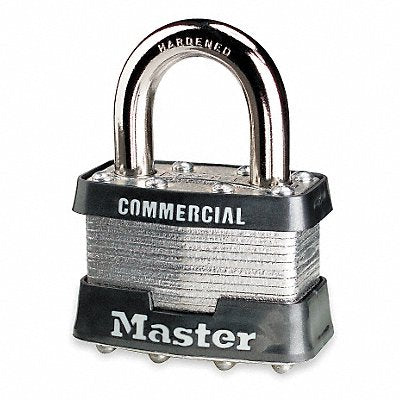 Keyed Padlock 3/4 in Rectangle Silver