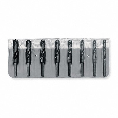 Reduced Shank Drill Set 8pc HSS