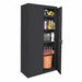 F8702 Storage Cabinet 78 x36 x18 Black 4Shlv