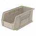 F8659 Hang and Stack Bin Stone Plastic 5 in