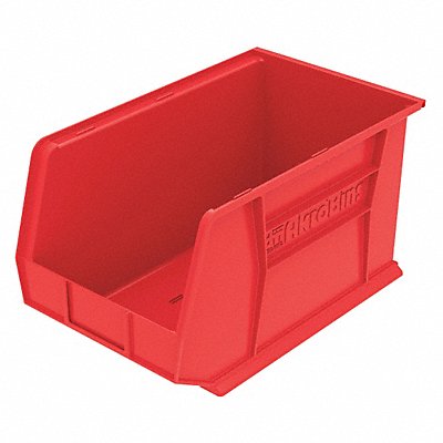 F8691 Hang and Stack Bin Red Plastic 10 in